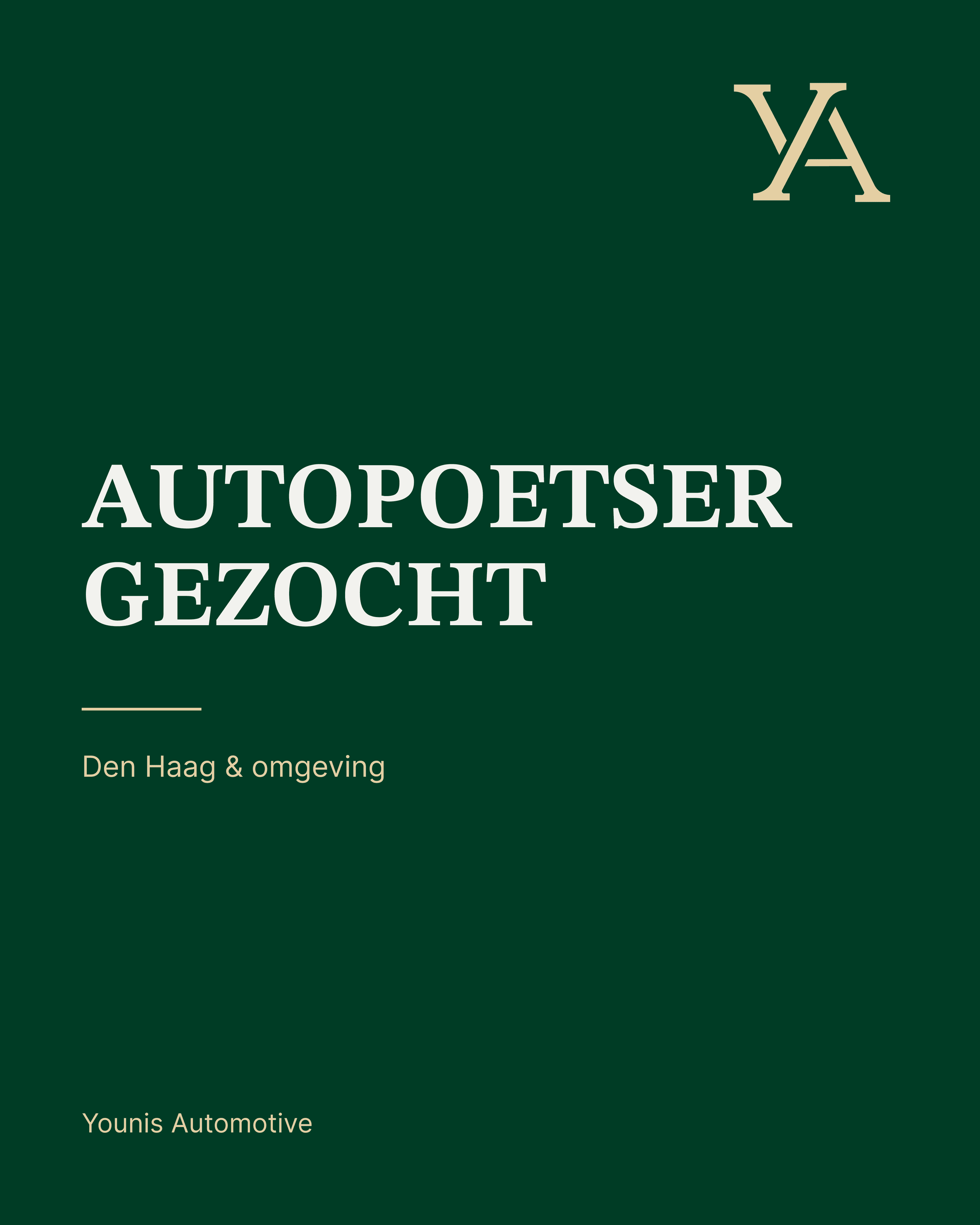 Autopoetser gezocht