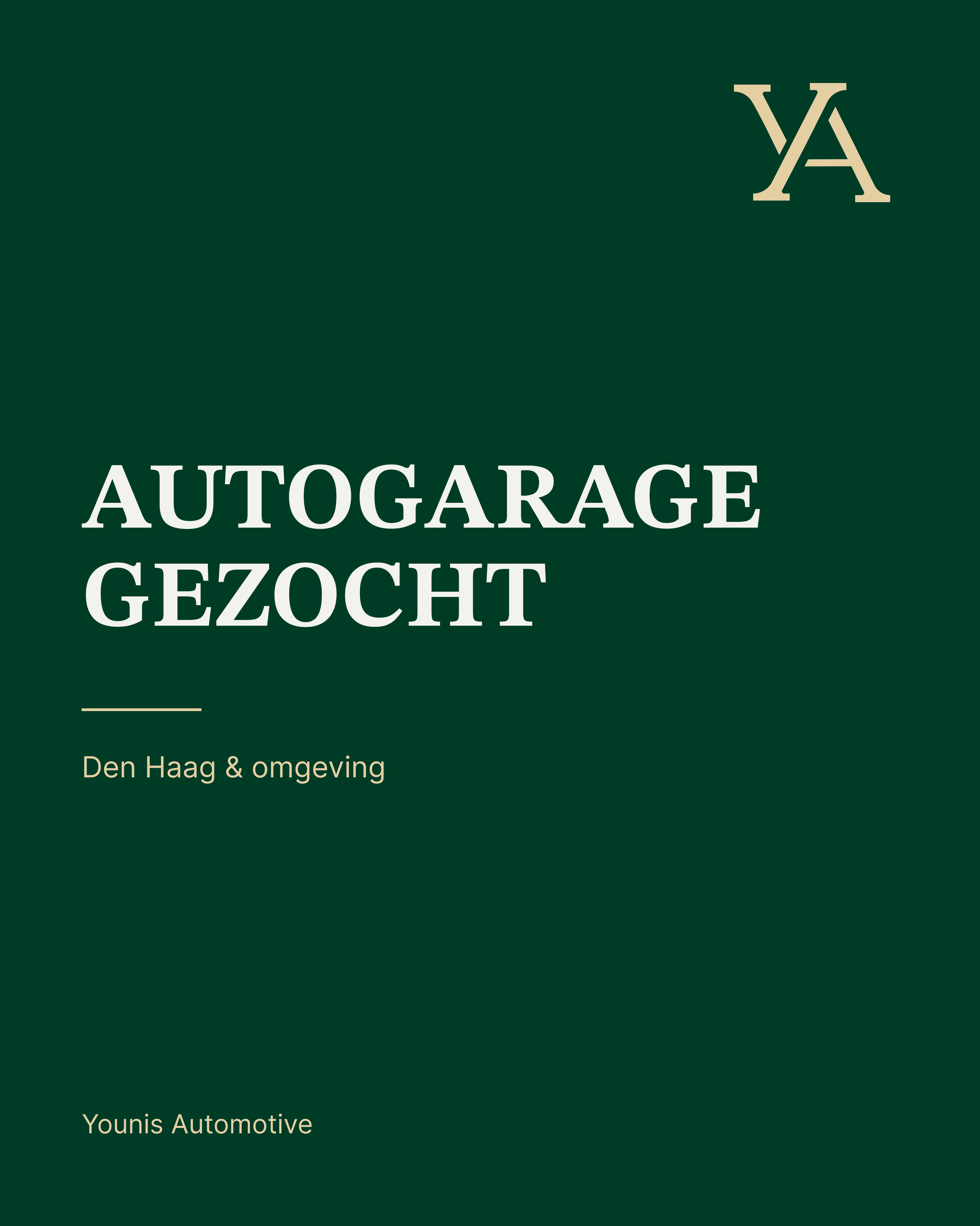 Autogarage gezocht